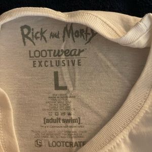 Loot crate T-shirt from the Rick and Morty show Woman’s Large